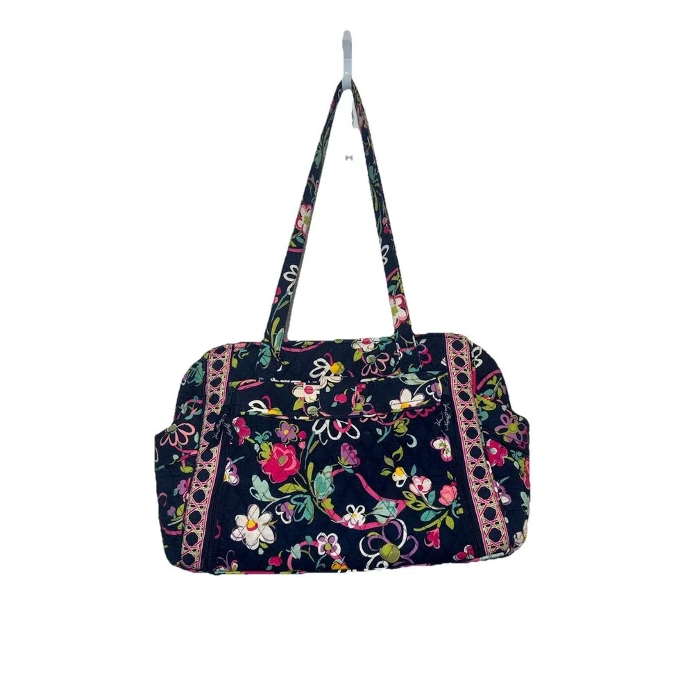 Vera Bradley Ribbons Make A Change Baby Diaper Bag w Changing Pad Retired Tote
